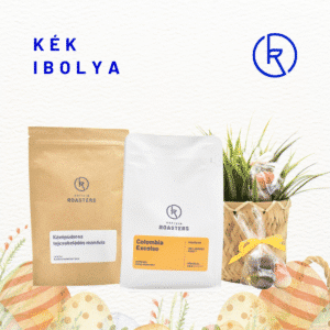 Kék ibolya húsvéti szemes kávécsomag