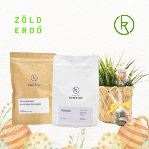 Zöld erdő húsvéti szemes kávécsomag